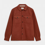 Oscar Wool Overshirt - Chili Oil