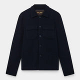 Austin Knit Overshirt - Navy