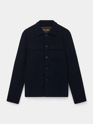 Austin Knit Overshirt - Navy