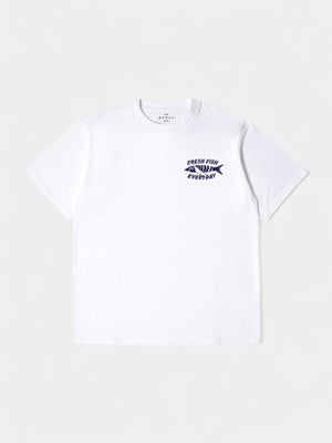 Monsieur Sakana Tee - Hvid