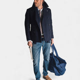 Shiba Melton Coat - Navy