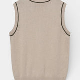 Jazz Intarsia Vest - Chateau Gray