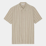 Carbon 3567 Shirt - Taupe Stripe