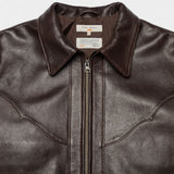 Joppe Western Jacket - Brown Leather