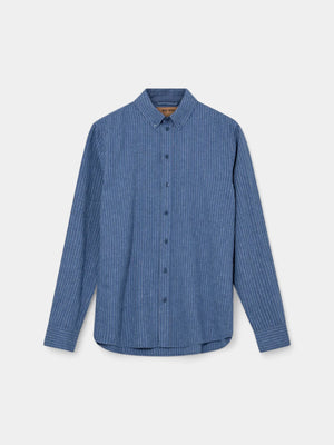 Theo Stripe - Indigo Blue Melange