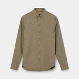 Theo Stripe Shirt - Foss Olive Green