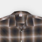 Open Collar Shirt - Brown