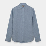 Theo Linen Shirt - Light Blue