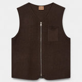 Ryan Boil Waistcoat - Chocolate Brown