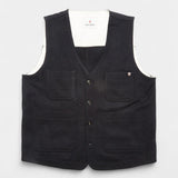 Maurice Solid Gilet - Navy