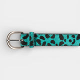 Leopard Hairy Belt - Black