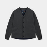 Donley Quilt Cardigan - Grey Melange