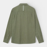 Theo Linen Stripe Shirt - Watercress