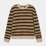 Enker Crewneck - Greige Stripe