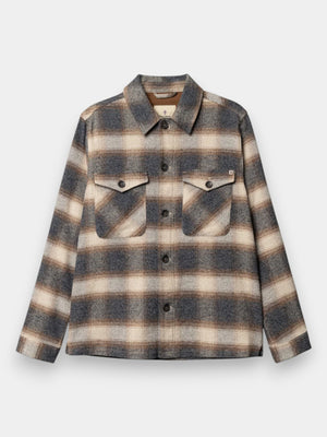 Yodo Check Overshirt - Grey Check