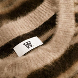 Enker Crewneck - Greige Stripe