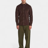 AKLeif Solid Shirt - Mulch