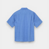 Theo Linen SS Shirt - Silver Lake Blue