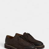 Derby Shoe - Brown Suede