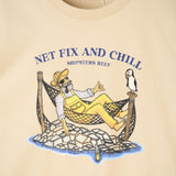 Net Fix and Chill Tee - White Pepper