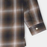 Open Collar Shirt - Brown