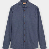 Marco Flannel Shirt - Navy Check