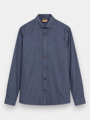 Marco Flannel Shirt - Navy Check
