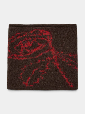 Neckwarmer Rose - Dark Brown