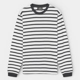 Frode Stripe LS Tee -  Black/White