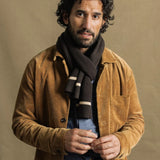 Kyle Wool Scarf - Black Coffee