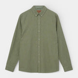 Theo Linen Stripe Shirt - Watercress