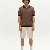 Oswald Retro SS Knit - Navy