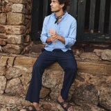 Mavi Linen Pants - Navy