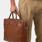 Vadstena Computertaske - Mid brown