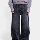 Baggy Denim Jeans - Black Vein