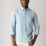 Theo Linen Shirt - Flint Stone Stripe
