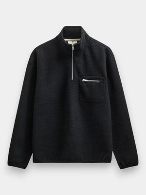 AKToni Wool Halfzip - Caviar