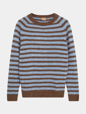 Carlos Stripe Knit - Chocolate Brown