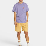 1454 LIN Printed Tee - Purple