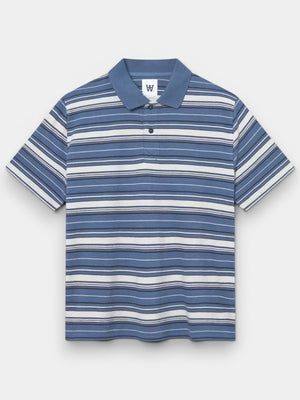 WWColton Polo - Bluefin Stripe