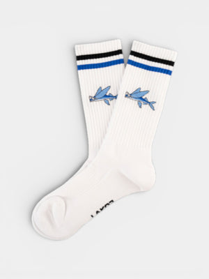 Fly Fish Socks - White
