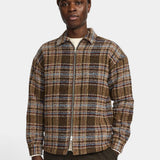 Zipped Overshirt - Brown
