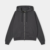 Luka Zip Hoodie - Mørke Grå