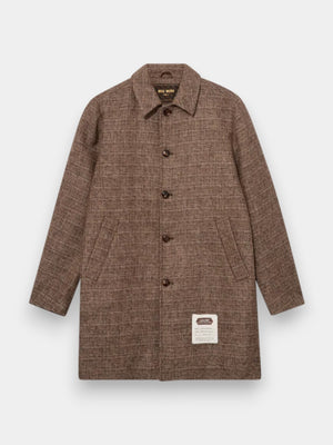 Barkley Tweed Coat - Chocolate Brown Melange