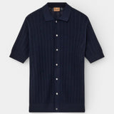 Dario SS Knit Polo - Estate Blue