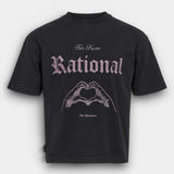 Heart Boxy Tee - Dark Grey