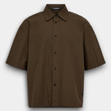 Checked SS Shirt - Dark Brown