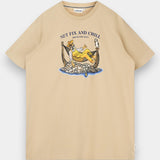 Net Fix and Chill Tee - White Pepper