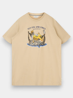 Net Fix and Chill Tee - White Pepper