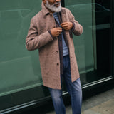 Barkley Tweed Coat - Chocolate Brown Melange
